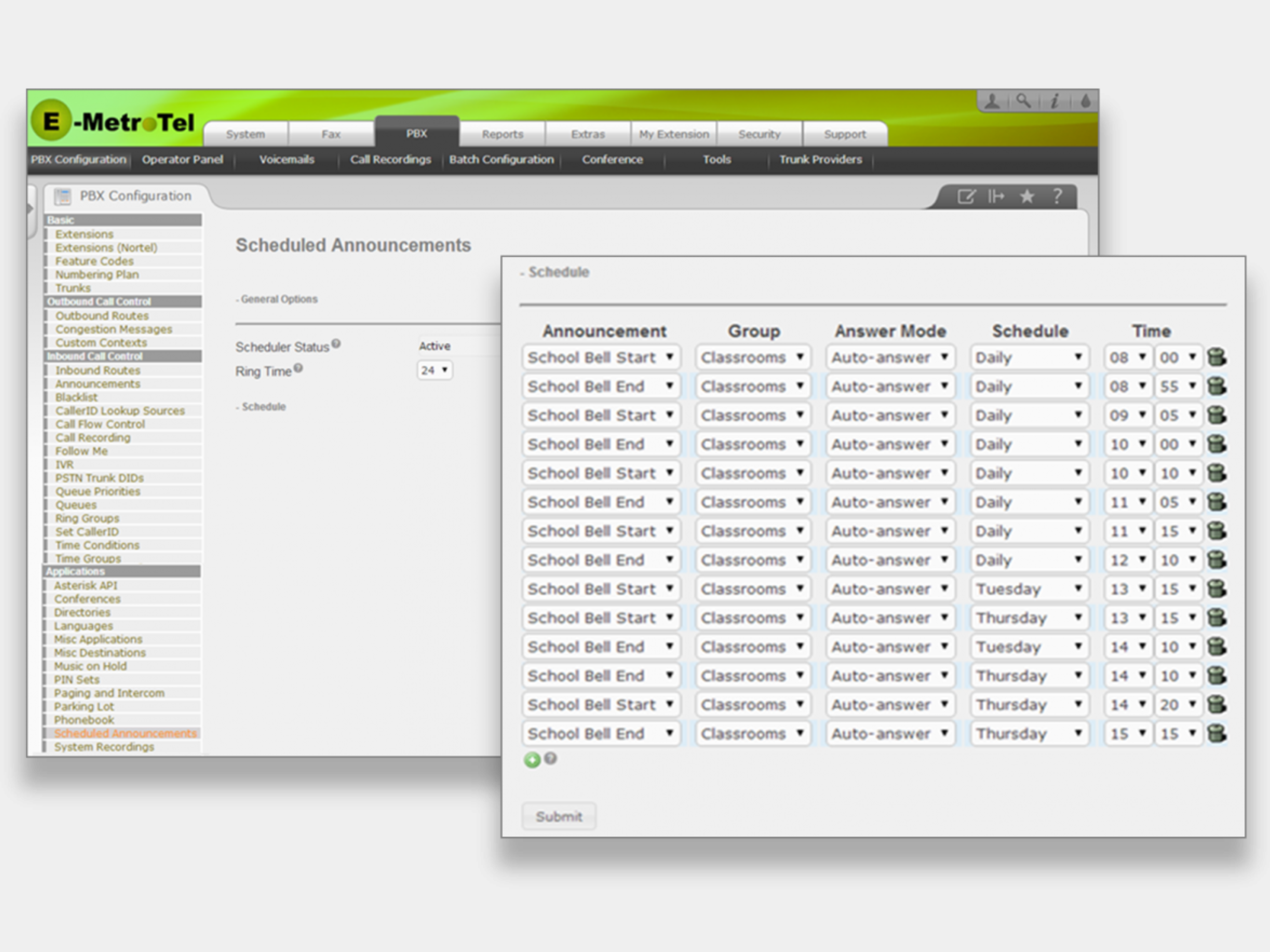 Screenshot of a software interface showing download statistics and account details.